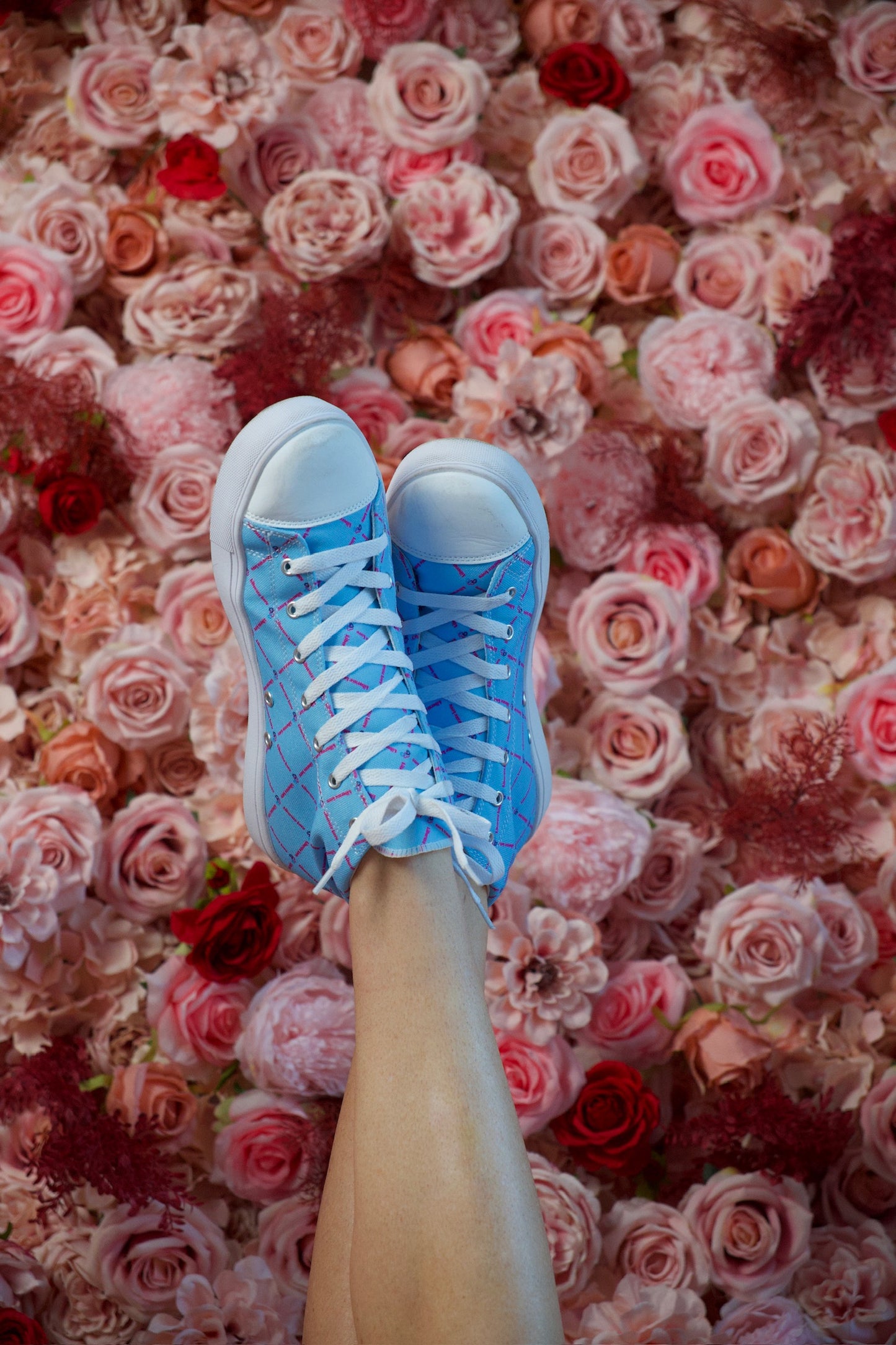 Liberate Love High Top Canvas Shoes (Pastel Blue)