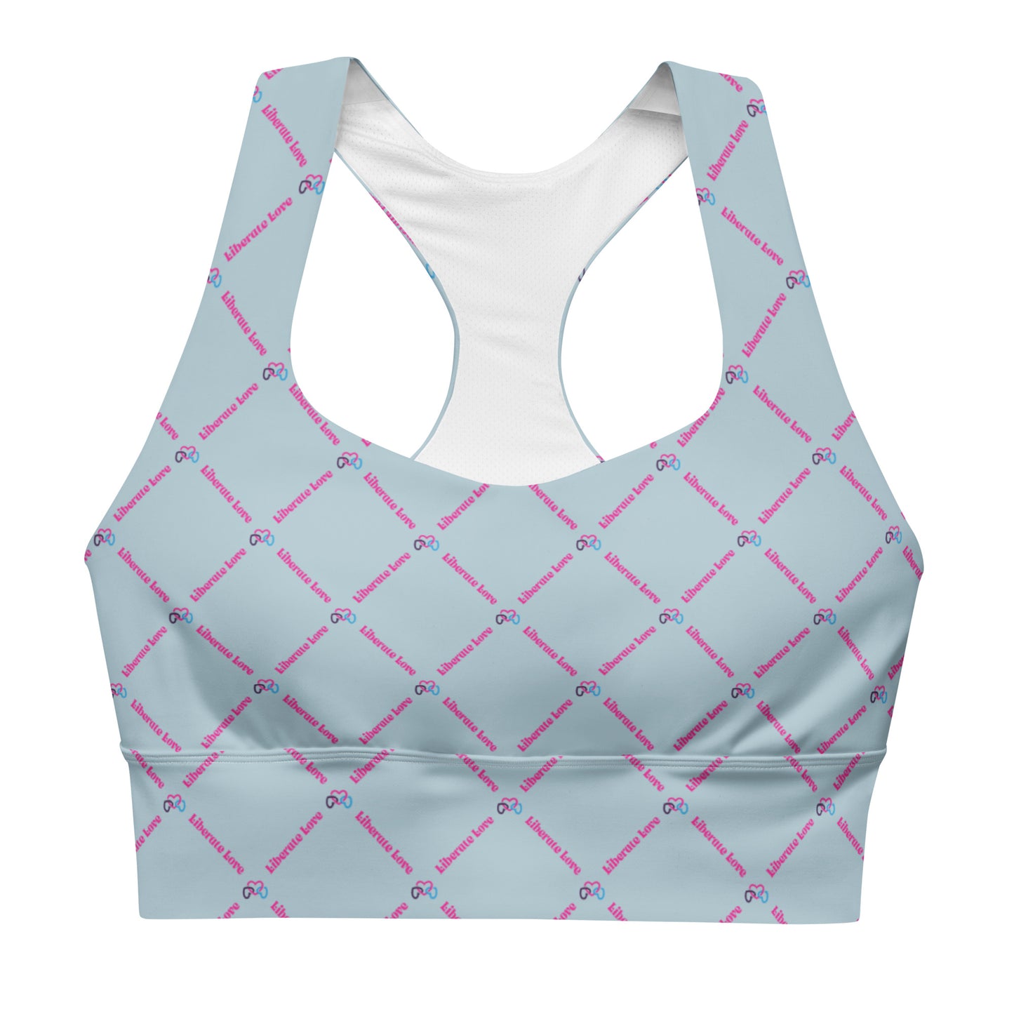 Liberate Love Sports Bra (Pastel Blue) - Liberate Love