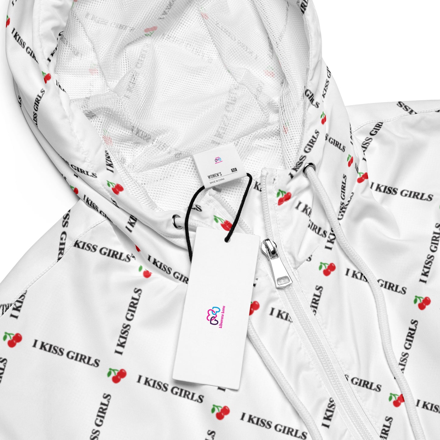 I Kiss Girls Cropped Windbreaker - Liberate Love