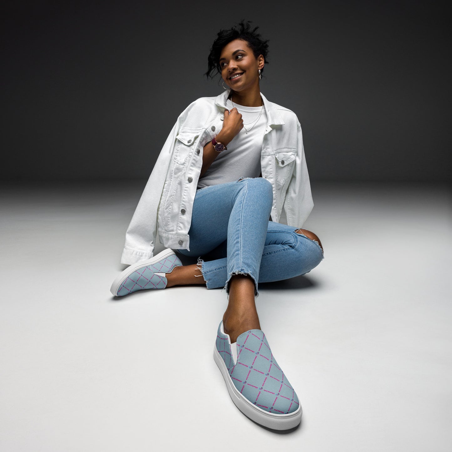 Liberate Love Slip-On Canvas Shoes (Pastel Blue) - Liberate Love