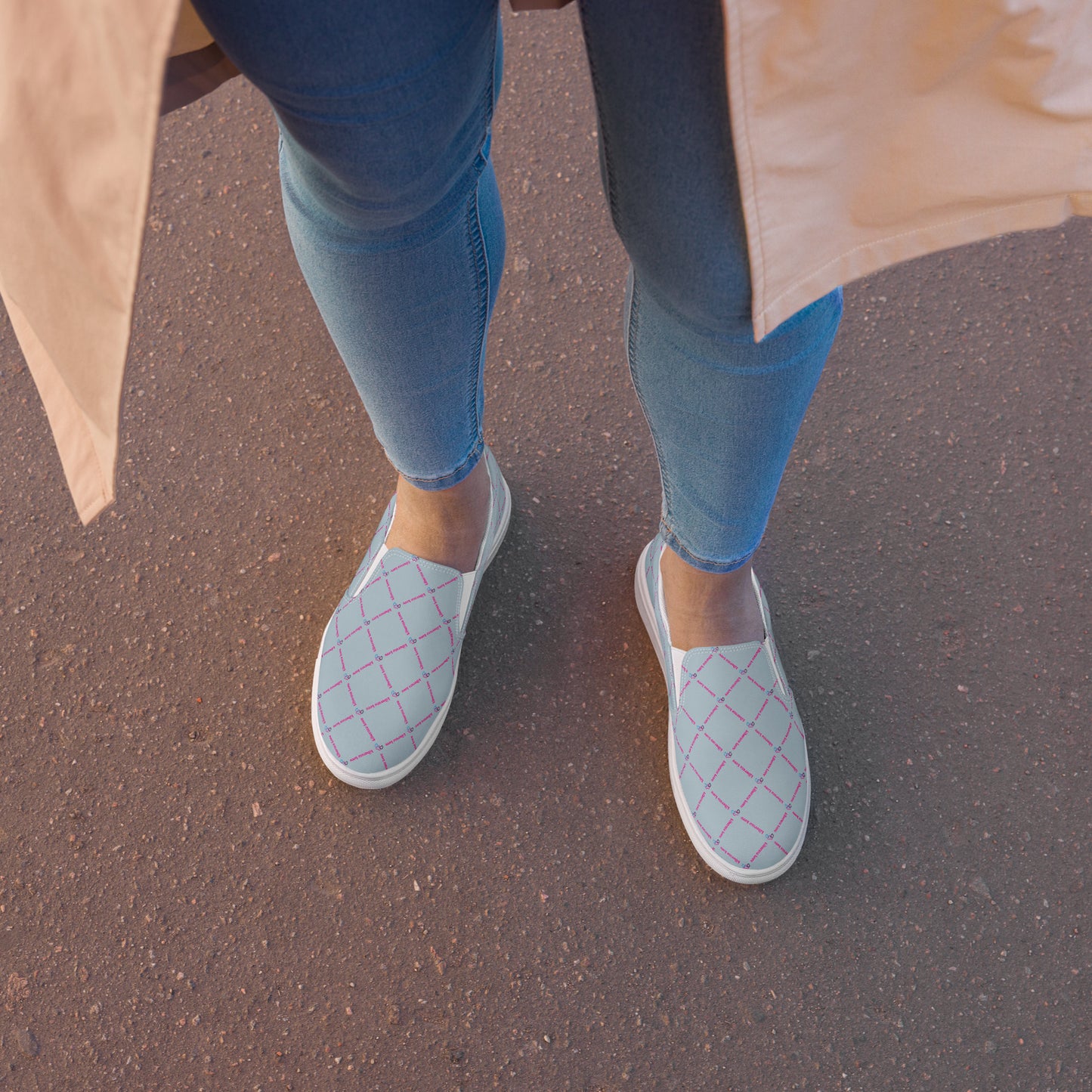 Liberate Love Slip-On Canvas Shoes (Pastel Blue) - Liberate Love