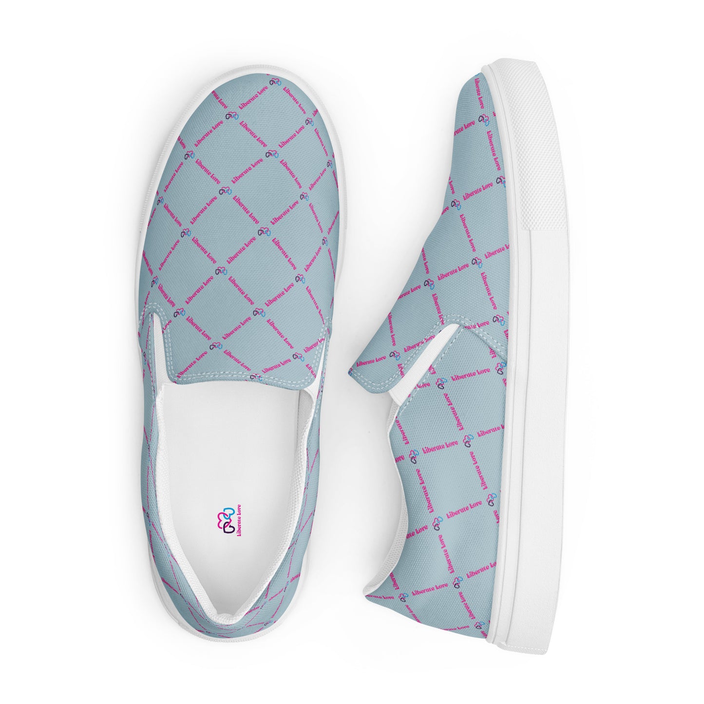Liberate Love Slip-On Canvas Shoes (Pastel Blue) - Liberate Love