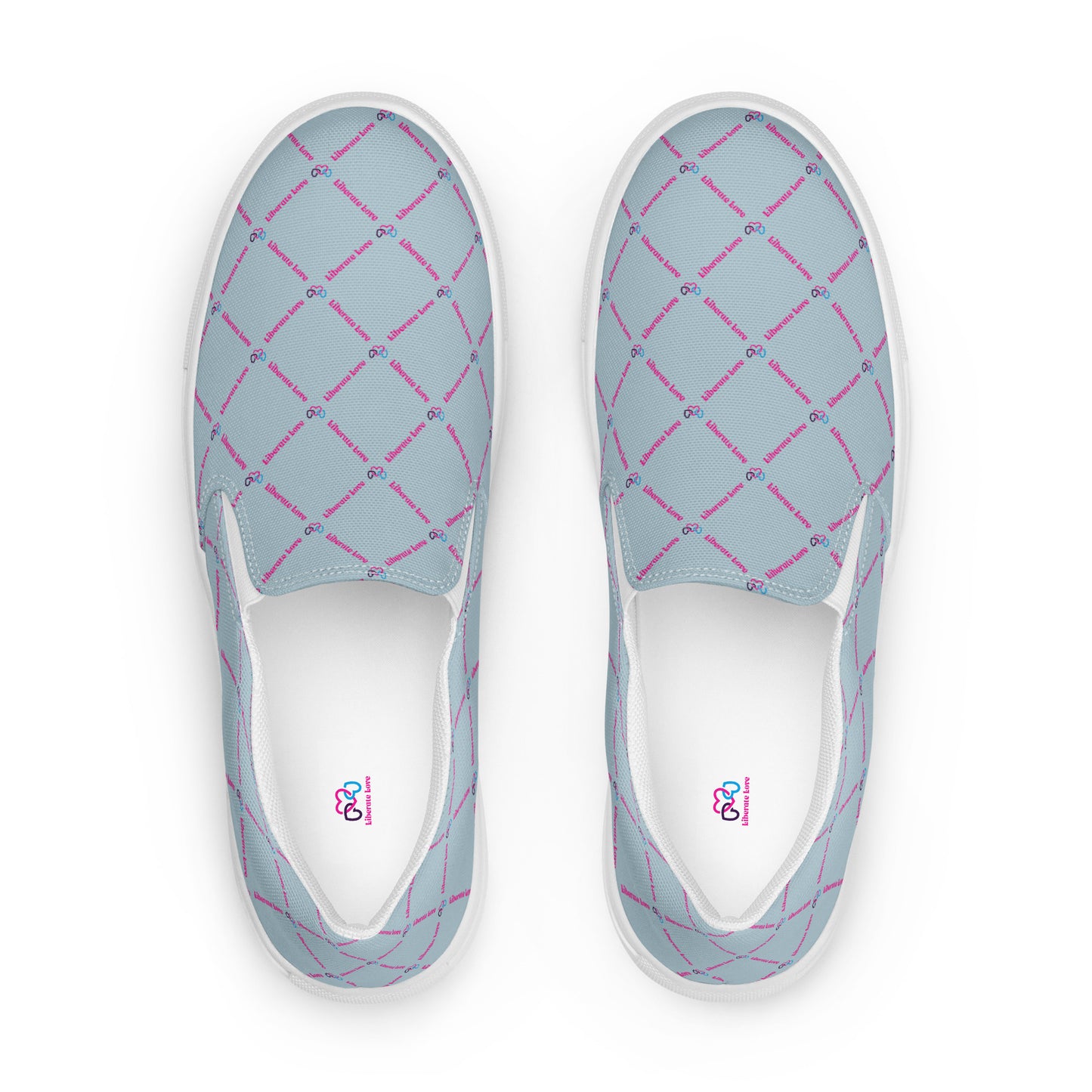 Liberate Love Slip-On Canvas Shoes (Pastel Blue) - Liberate Love