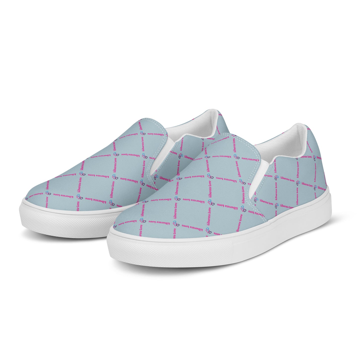 Liberate Love Slip-On Canvas Shoes (Pastel Blue) - Liberate Love