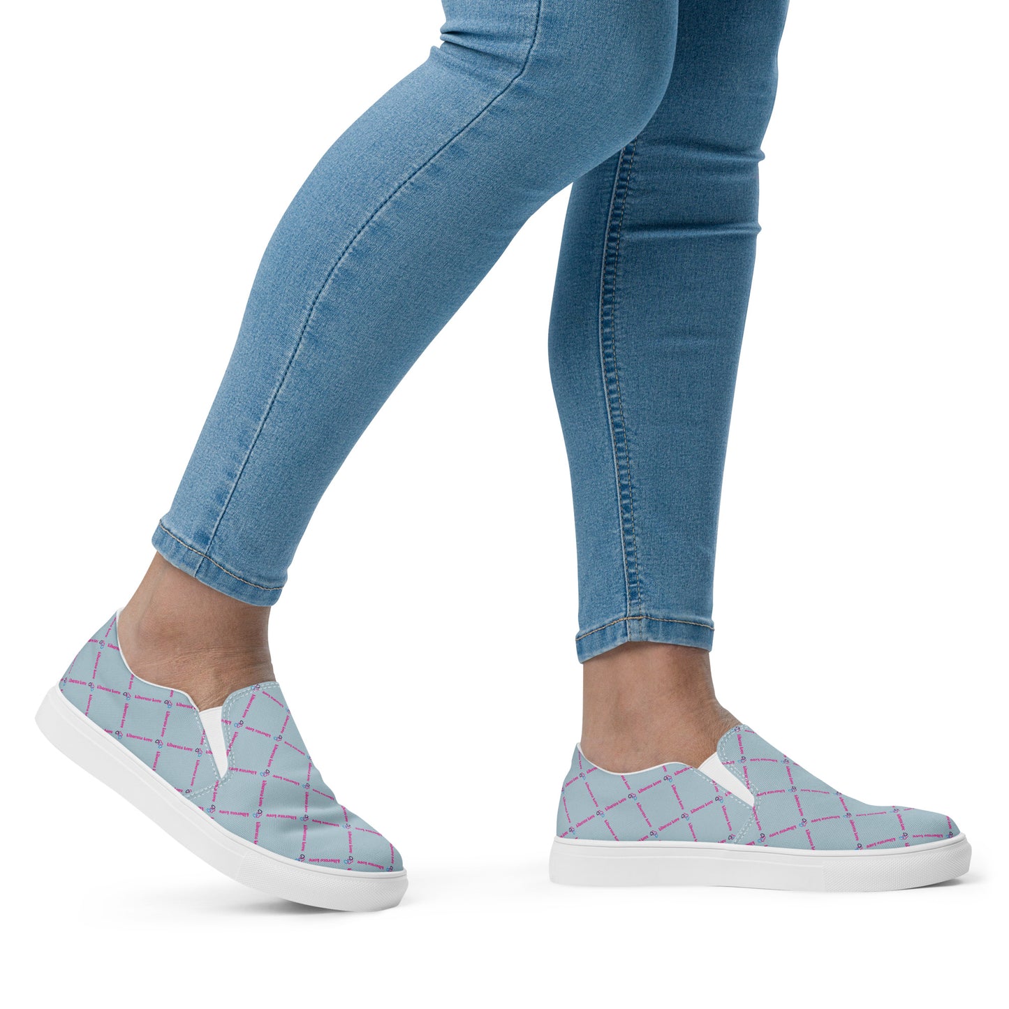 Liberate Love Slip-On Canvas Shoes (Pastel Blue) - Liberate Love